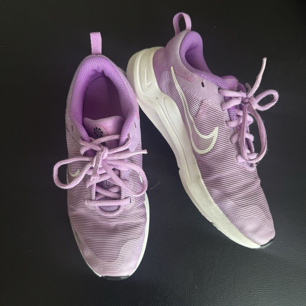 Nike Downshifter 12 Purple White Kids Youth Size 3.5Y Running Shoes DM4194-501